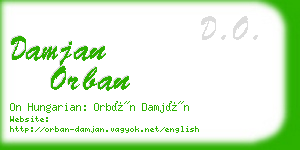 damjan orban business card